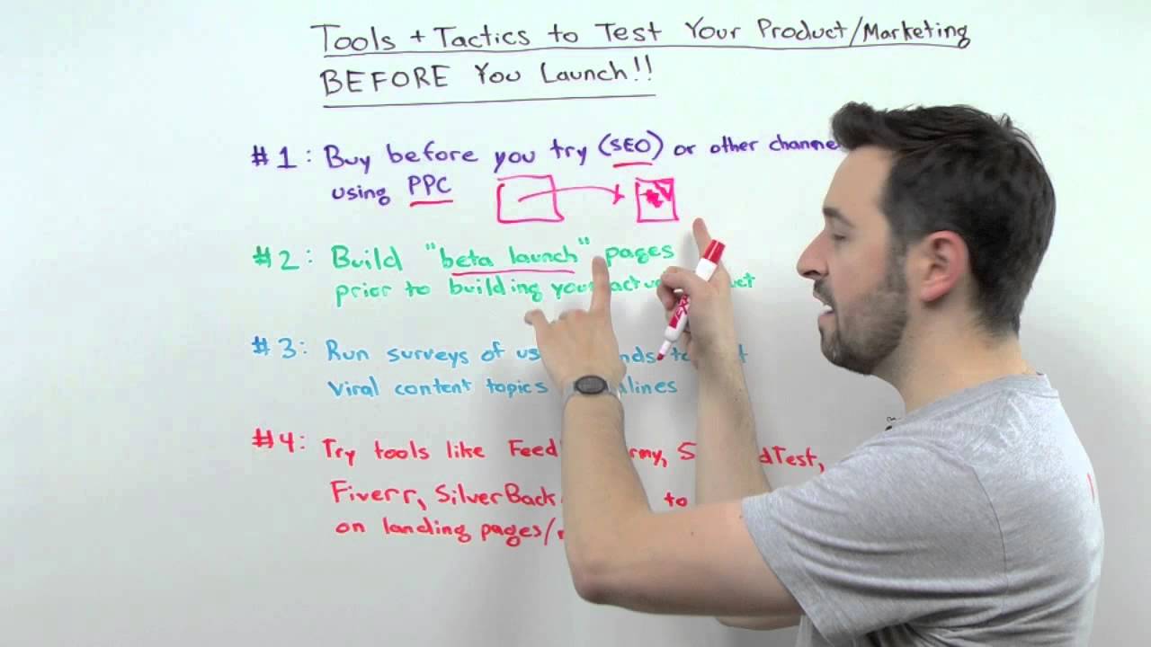 Tools and Tactics to Test Your Product/Marketing Before You Launch – Whiteboard Friday
